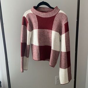 Gingham sweater